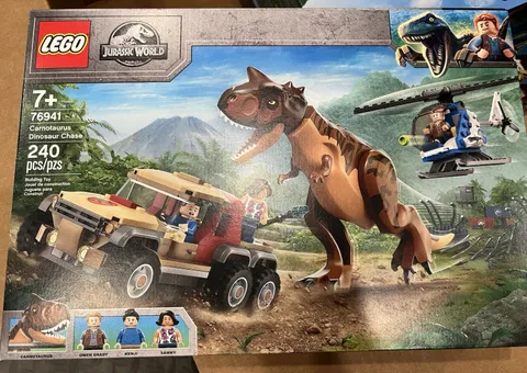 LEGO 76941: Jurassic World Camp Cretaceous Carnotaurus Dinosaur Chase - New