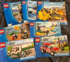 LOT of LEGO CITY INSTRUCTION MANUALS ~ MANUALS ONLY!