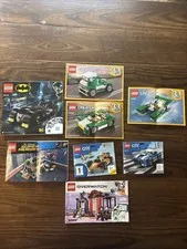 LEGO Instruction Manuals Lot 8 Creator City Batman Overwatch Genuine Booklets