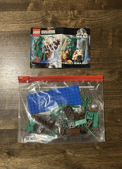 Lego Star Wars Naboo Swamp (7121) Set, Near Complete, No Minifigs