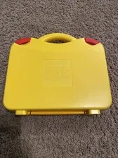 Lego Carrying Case Brief Case Storage Container Yellow JJ