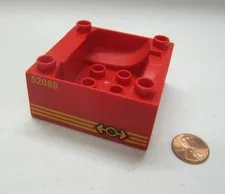 Lego Duplo RED TRAIN BOTTOM PART Passenger Specialty Block Part #52088