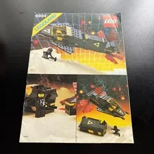 LEGO 6894  Blacktron Invader  Vintage Space 1987 ( instructions ONLY) Used