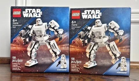 Lego 75370 Stormtrooper Mech Star Wars Set Lot of Two (2) NEW in Box Retired
