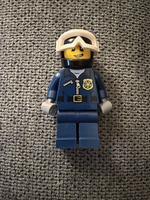 LEGO Figurine Minifig Police Officer Motard Moto Motorcycle Officer cty0484