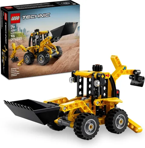 LEGO Technic Backhoe Loader Construction Toy - Building Toy Set 104 pcs (42197)™