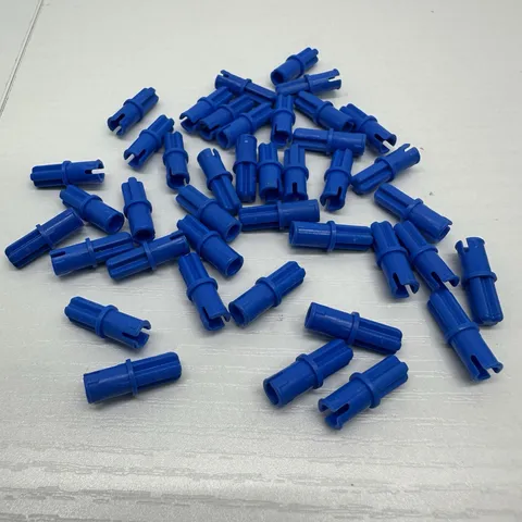 Lego Lot Of 40 Blue Technic Axles 1L with Pin with Friction Ridges Parts