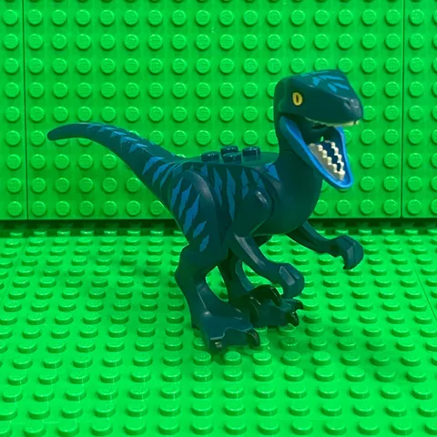 LEGO Dinosaur Raptor / Velociraptor (raptor11) Blue Markings :  Jurassic World
