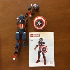 LEGO Avengers Captain America Construction Figure 76258  * PARTS ONLY w booklet