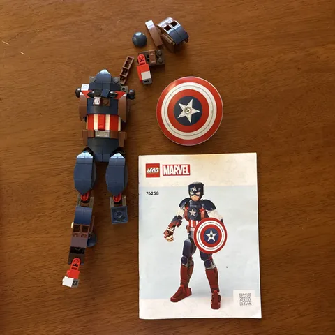 LEGO Avengers Captain America Construction Figure 76258  * PARTS ONLY w booklet