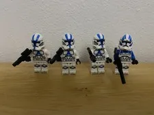 Lot Of 4 Lego Star Wars 501st Clone Troopers Minifigures