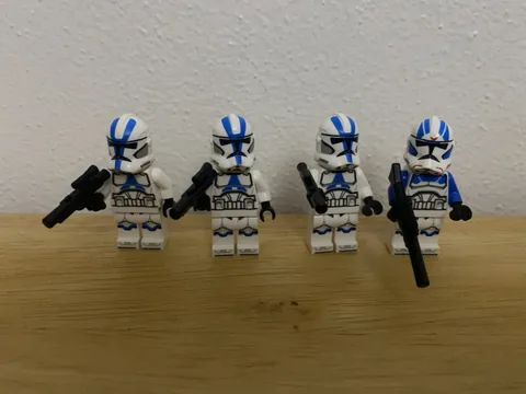 Lot Of 4 Lego Star Wars 501st Clone Troopers Minifigures