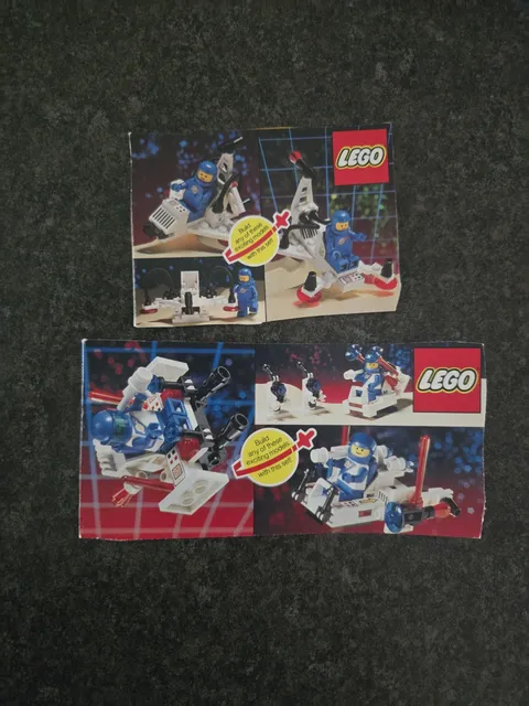 LEGO Instruction Manual Vintage 6808 White Blue Legoland Space Galaxy...W bonus!