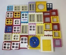 Huge Lot Lego Duplo Windows and Doors 33 Replacement Pieces