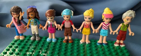 7 LEGO parts, LEGO Friends people
