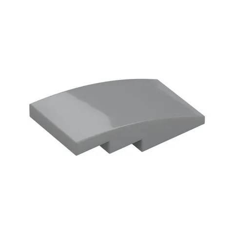 LEGO 32x Light Bluish Gray Slope, Curved 4 x 2 inv.627