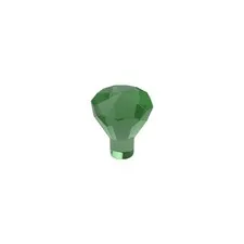 LEGO 8x Trans- Green Rock 1 x 1 Jewel 24 Facet inv.640