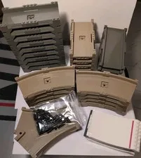 LEGO - Offroad Racetrack Parts (31 Track Pieces and 38 Connectors) Used