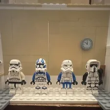 LEGO Star Wars Clone Trooper & Stormtrooper Minifigure Lot 4 Plastic
