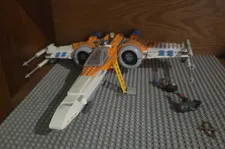 LEGO Star Wars Poe's X-Wing Fighter Starship Custom Build White/Orange