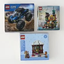 LEGO Sealed Lot of 3 City Truck 60402 Winter Gazebo 40778 Ninjago Gardens 40705