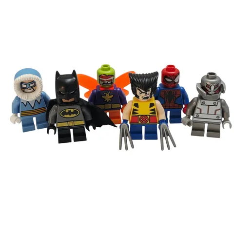 Lego Mighty Micros Minifigure Lot 6 Marvel DC Comics Superheroes Figures