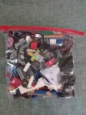 LEGO Bulk Lot BAG #2 2.2 LB Mixed Bricks Parts Pieces Wheels No Minifigs