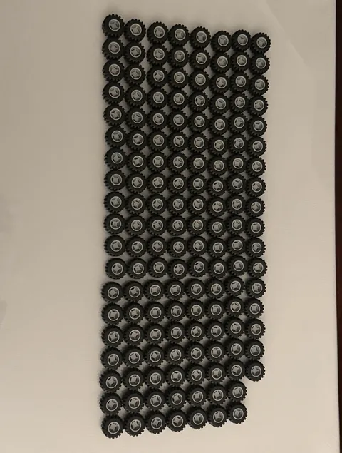 LEGO Black Wheels w/ Gray Hubs Bulk Lot Vehicle (150+)
