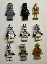 9 Pack LEGO Minifigure Lot Authentic Bulk Collectible Used