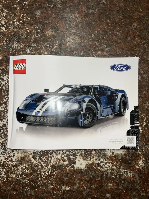 LEGO Technic 2022 Ford GT Car Model Set 42154 Instruction Manual Only