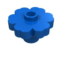 5x LEGO® Part 4728 - Plant Flower 2 x 2 Rounded - Open Stud