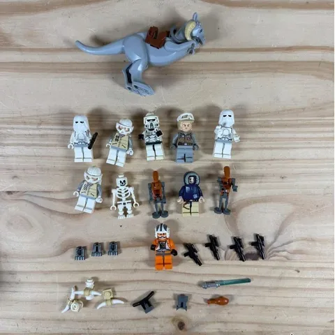 LEGO Star Wars Minifigure Lot Hoth Snowtrooper Rebel Skeleton Tauntaun Grey