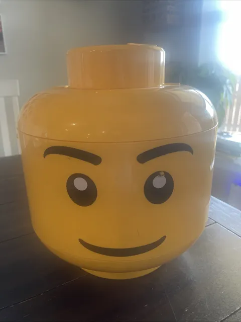 LEGO 12" LARGE SORT AND STORE STORAGE HEAD WITH 2 TRAYS & LID