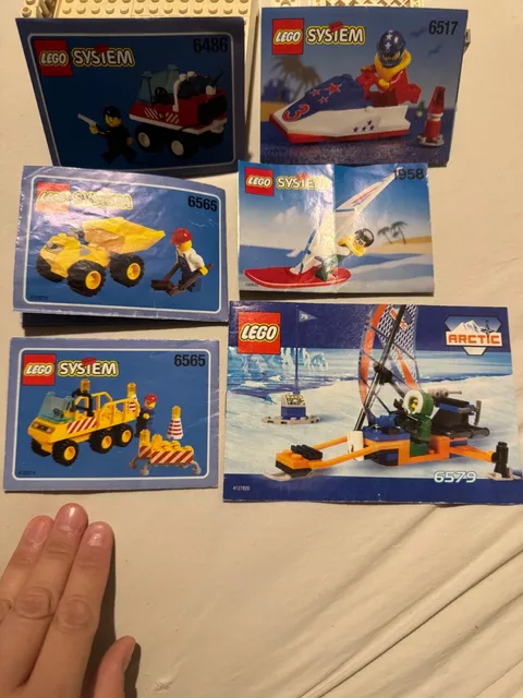 Vintage LEGO Systems Manual Bundle - Six Included, As Seen In Picture