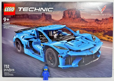 LEGO 42217 Technic Blue Chevrolet Corvette Stingray Model Set New Sealed NISB