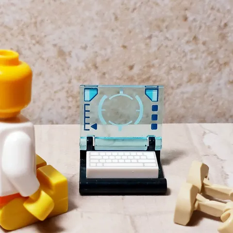 New LEGO Computer Screen Target Keyboard Black Blue Engineers Laptop Gear WORK