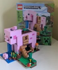 LEGO Minecraft #21170 THE PIG HOUSE 100% Complete Creeper w BOX (no manual) EUC!
