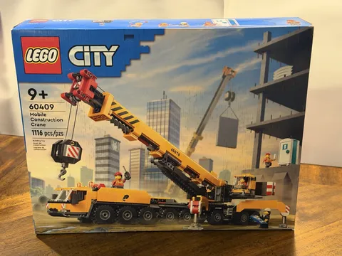 LEGO City 60409 Yellow Mobile Construction Crane — New, Factory Sealed, Unopened