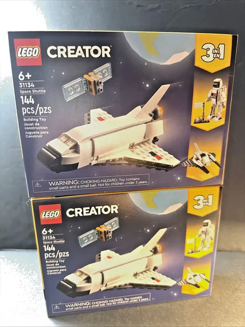 2 NEW LEGO Creator 3 in 1 Space Shuttle Adventure 31134 Sealed Retired Soon