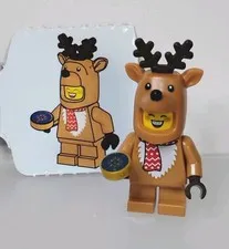 Lego 60475 Minifigure Girl Woman Reindeer Costume City Christmas