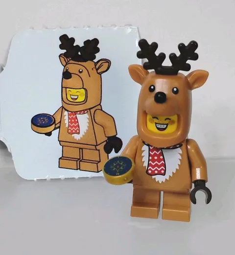 Lego 60475 Minifigure Girl Woman Reindeer Costume City Christmas