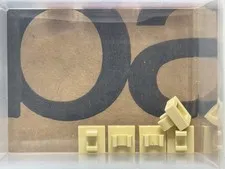 LEGO Parts - Tan Tile, Modified 1 x 1 with Open O Clip - No 15712 - QTY 5