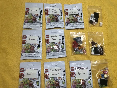 Complete Set of (12) Lego The Muppets Minifigure New Most Sealed