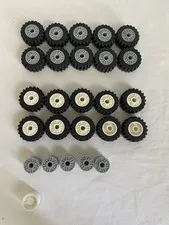 LEGO Lot of 26 Wheel and Tire Assemblies & Other Parts #63