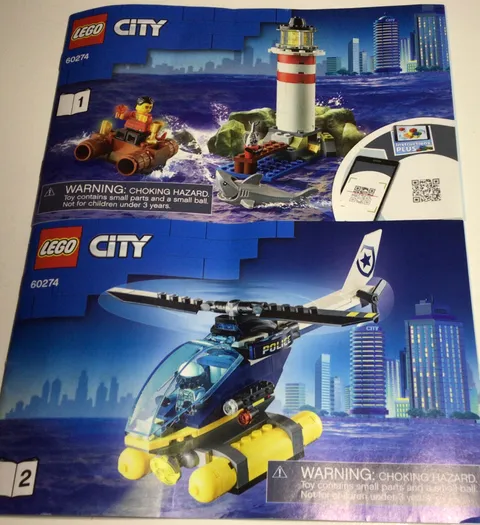 Lego City 60274 *INSTRUCTION MANUALS ONLY* Police Lighthouse Capture, Books 1&2*