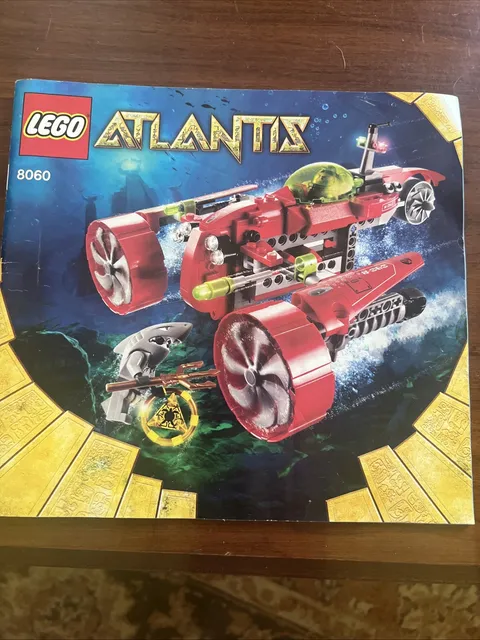 LEGO Atlantis 8060 Typhoon Turbo Sub Instruction Manual Only