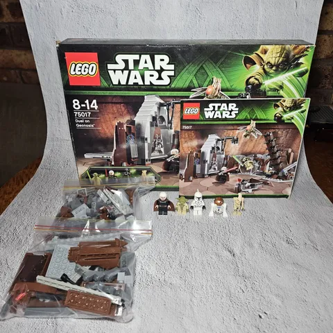 LEGO Star Wars 75017 Duel on Geonosis Complete, Box Manual, Dooku, Yoda + 3 Figs