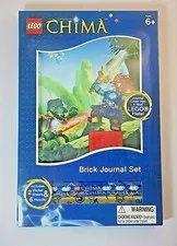 LEGO Legends of Chima Brick Journal Set w/ Red Plate Pencils Stickers NEW