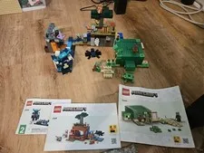 LEGO Minecraft Bundle 21274 21269 21254 Warden Turtle House Mine 3 Sets