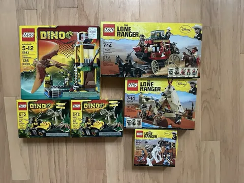Lego Dino / Lone Ranger 6 Pc
